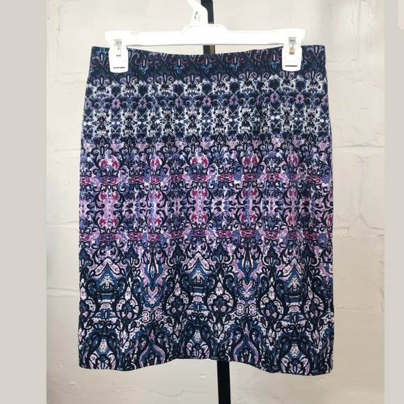 J Jill Pencil Skirt Size XS Multicolor NWT #L25 - Picture 1 of 5